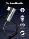 UGREEN 90629 - UGREEN Right Angle USB-C to USB-C Link Cable 5m (Black)