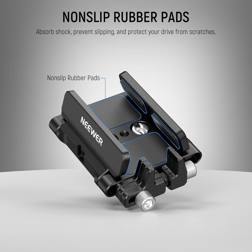 NEEWER Mount Bracket SSD Holder with Cold Shoe Cable Clamp