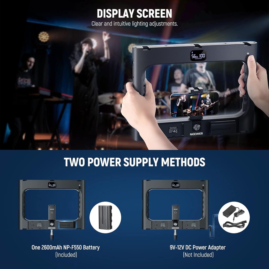 NEEWER A111 II Smartphone Video Rig with Light Kit, Support Vertical Shoot 10102073