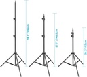 Neewer Photography Light Stand ST-200, 3-6.6ft/92-200cm Adjustable Sturdy Tripod Stand for Reflectors, Softboxes, Lights, Umbrellas, Load Capacity: 17.6lb/8kg(10090346)