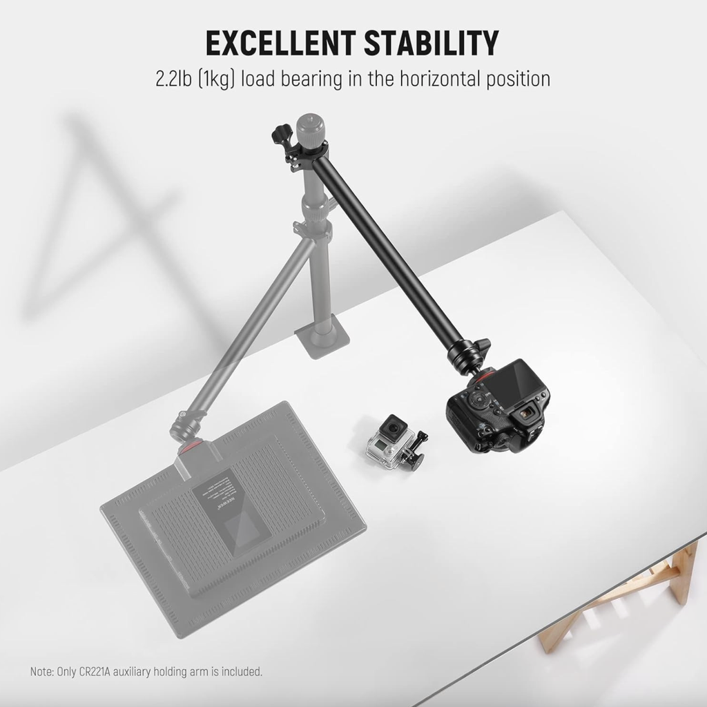 NEEWER 36cm Mount Stand Overhead Extension Flexible Holding Arm 360° Ball Head 10101166