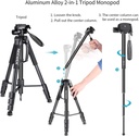 Neewer Portable Aluminum Alloy Camera 2-in-1 Tripod Monopod 10089015