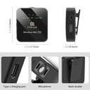 PULUZ PU3154B  2 TX + 1 RX Wireless Lavalier Microphone (Black)