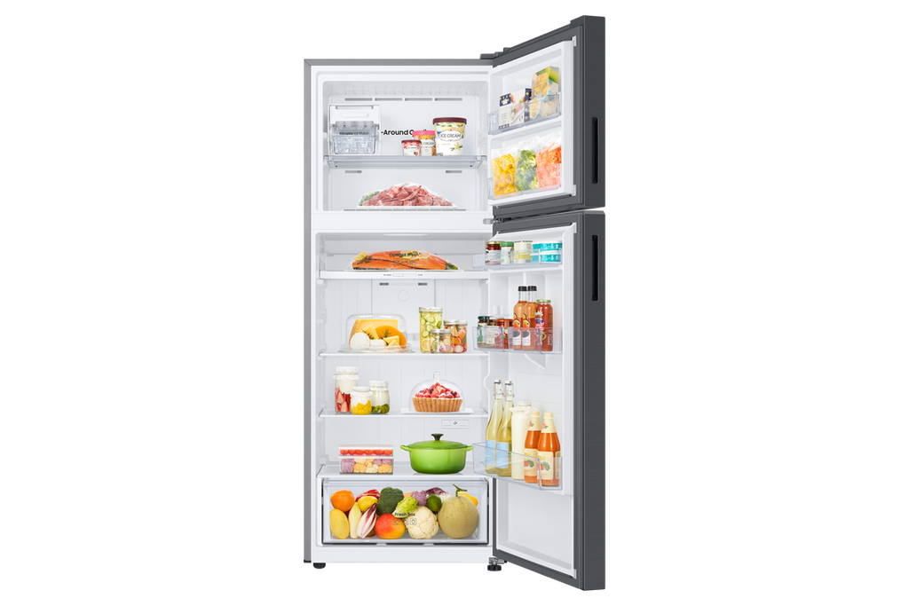 Samsung REF RT42CG6424B1ML (420L Capacity, Mono Cooling, Digital Inverter Compressor, Tempered Glass Shelves, Twist Ice Maker, Optimal Fresh Zone, Internal Display, Black DOI Color)