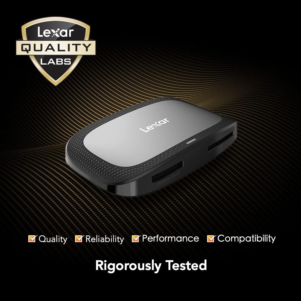 Lexar RW530 CFexpress 10Gbps 8K 2-in-1  USB 3.2 Gen2 SD CFexpress Type A Card Reader
