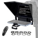 Desview T2 Teleprompter for Smartphone Tablet DSLR Camera Phone Video Recording for Tablet Smartphone iPad up to 8 inch,70/30 Beam Splitter Glass