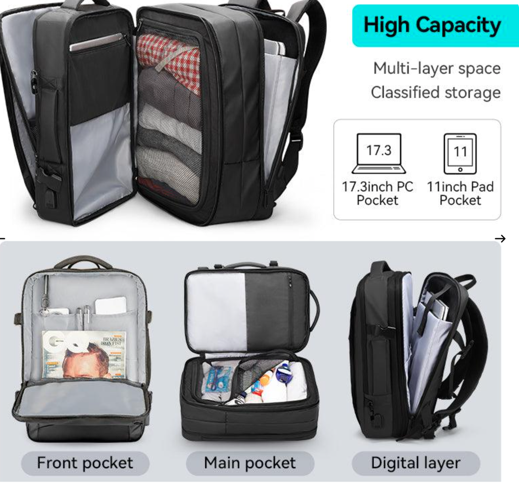Mark Ryden Expandos: Versatile Expandable Laptop Backpack For All-day Traveling