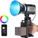 ضوء فيديو نييور MS60C RGB COB مع تحكم عن بُعد بتقنية 2.4 جيجاهرتز وتطبيق هاتف، رقم 10104014