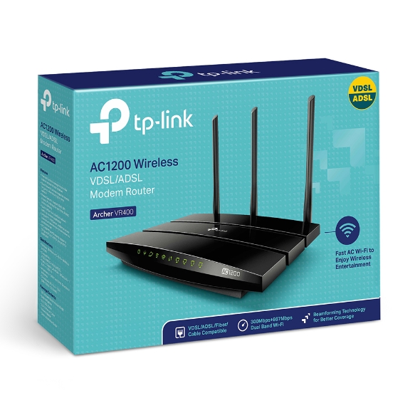 راوتر مودم AC1200 لاسلكي VDSL/ADSL Archer VR400