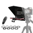 Desview T2 Teleprompter for Smartphone Tablet DSLR Camera Phone Video Recording for Tablet Smartphone iPad up to 8 inch,70/30 Beam Splitter Glass