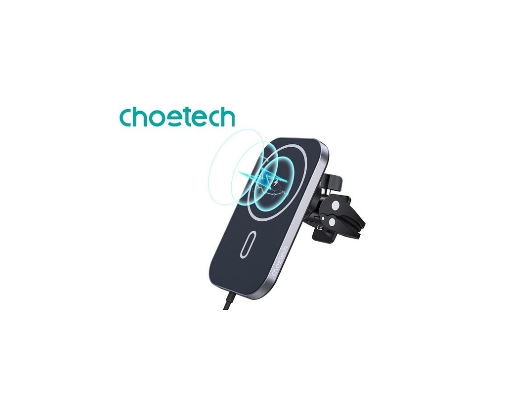 حامل وشاحن سيارة لاسلكي مغناطيسي Choetech T200-F بقوة 15 واط لهواتف iPhone 12 / 13