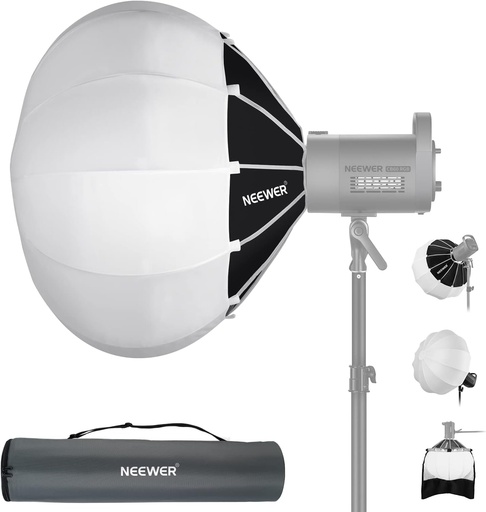 NEEWER 65CM QUICK RELEASE LANTERN SOFTBOX WITH FABRIC BARN DOORS 10101628