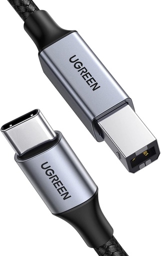 UGREEN USB-C TO USB-B CABLE BLACK 2M - 45106
