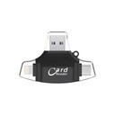 Card Reader SD/TF with USB, USB Type C and Lightning