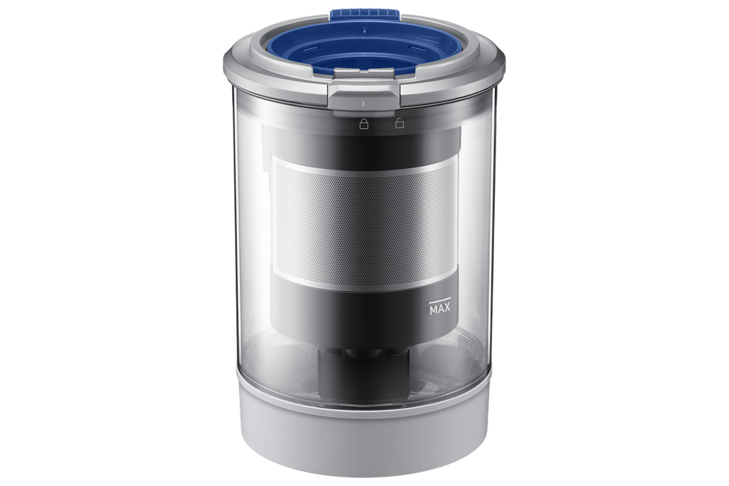 Samsung Vacuum VS80F28DFP/ML (280W suction power, 5 cleaning modes, digital inverter motor, LED brush, auto-cleaning station, HEPA filtration, LCD screen, smart WiFi control, detachable battery, 60 min runtime, Bixby multi-language voice support, washable dustbin, telescopic pipe