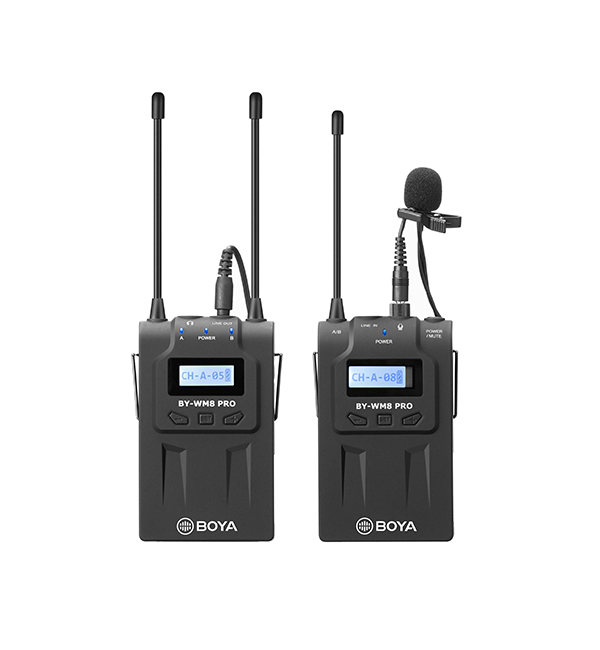 BOYA BY-WM8 Pro-K1 UHF Dual-Channel Wireless Lavalier System