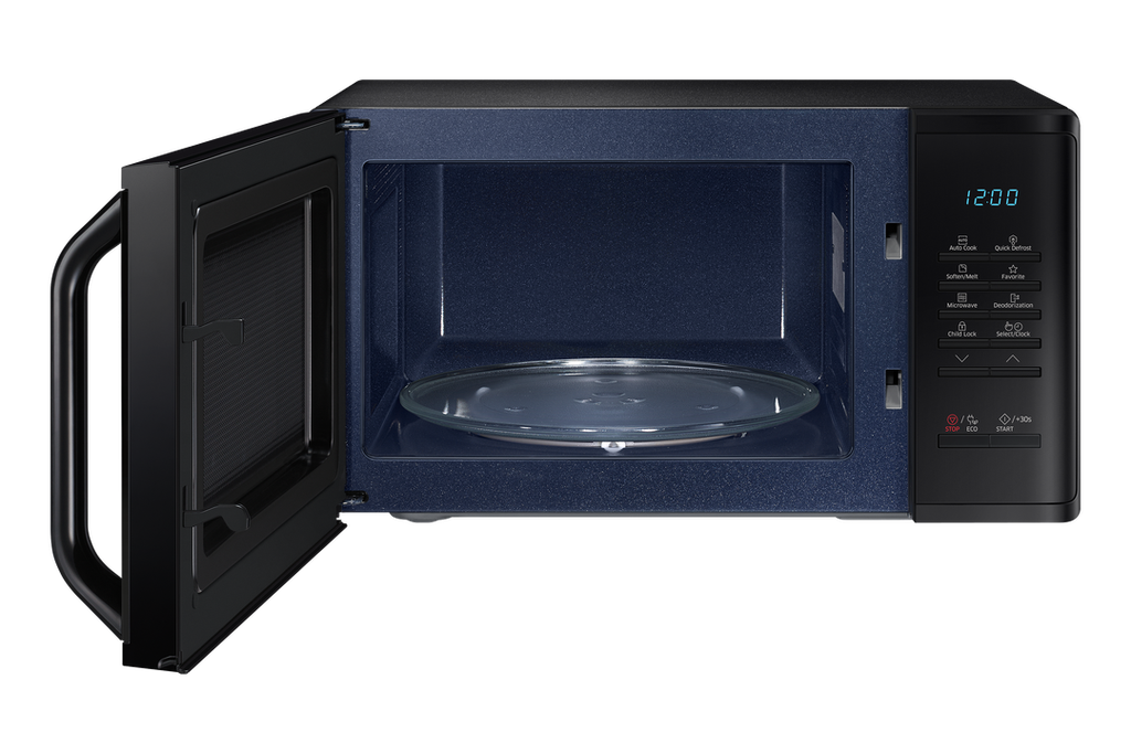 Samsung MWO-Solo MS23K3513AK/LI (23L Capacity, 800W Output Power, Ceramic Enamel Cavity, LED Display, Deodorization, Eco Mode, Quick Defrost, Child Safety Lock)