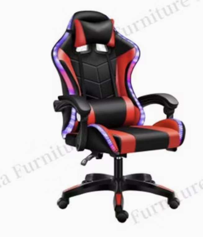 Ergonomic PU Leather Adjustable Reclining Office Game Racing Gaming Computer Chair