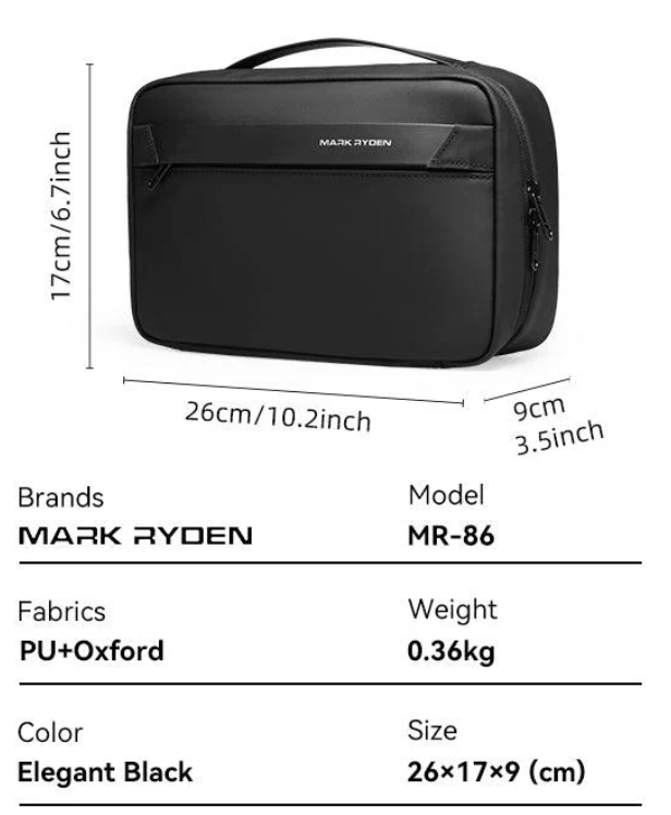 Mark Ryden Compact Size and Large Capacity Multi-Layer Paged Handbag