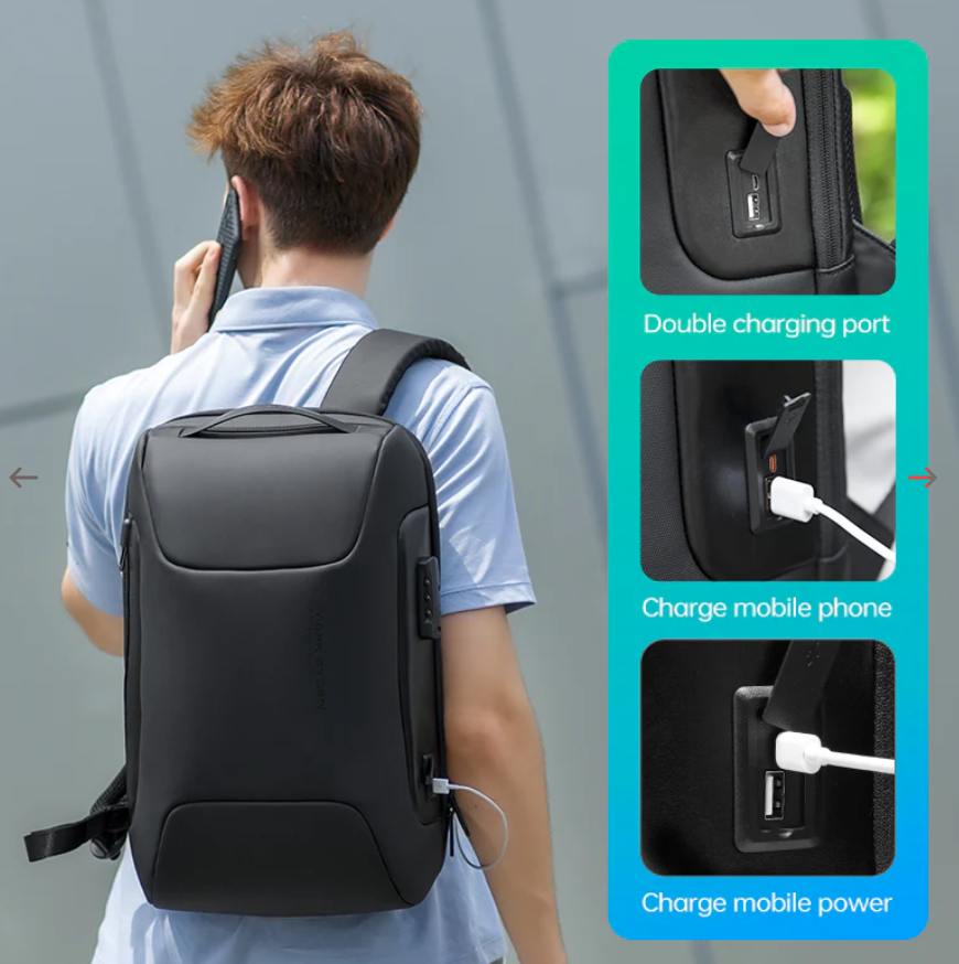 Mark Ryden ODYSSEY: Business Micro & USB Charging Laptop Backpack with Anti-theft TSA Lock