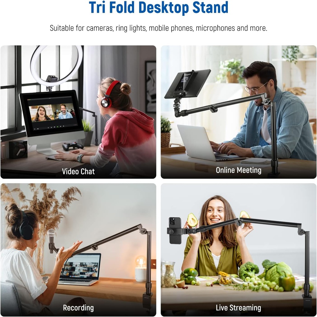 NEEWER FLEXIBLE OVERHEAD CAMERA MOUNT DESK STAND 10101599