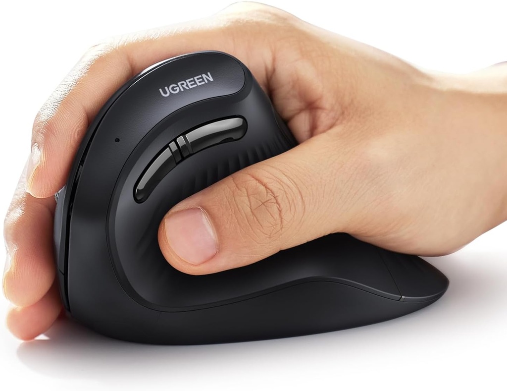 UGREEN 25444 - Vertical Mouse Wireless (Bluetooth 5.0+2.4G) Ergonomic Mouse with 5 Buttons