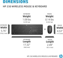 HP 230 Wireless Mouse and Keyboard Combo