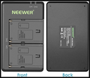 Neewer 2-Pack 6600mAh Li-ion Replacement Battery with USB Charger, Compatible with Sony NP-F970 F960 F950 F770 F750 F570 F550, Handycams and Neewer Led Light, Monitor, Motorized Slider