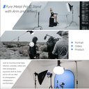 NEEWER Pro 100% Metal C Stand Light Stand with Wheels, Max. Height 10.8ft/330cm Adjustable Reflector Stand with 4ft/120cm Boom Arm & 3 Pulleys for Photo Studio Video Reflector, Monolight, etc