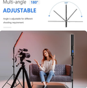 Neewer 2.4G RGB LED Video Light Stick 2-Pack Photography Lighting Set with Remote Control, 21W Dimmable 3200K ~ 5600K/CRI95+/360°Full Colour/10-Scene Effect with Stand and Bag for Studio