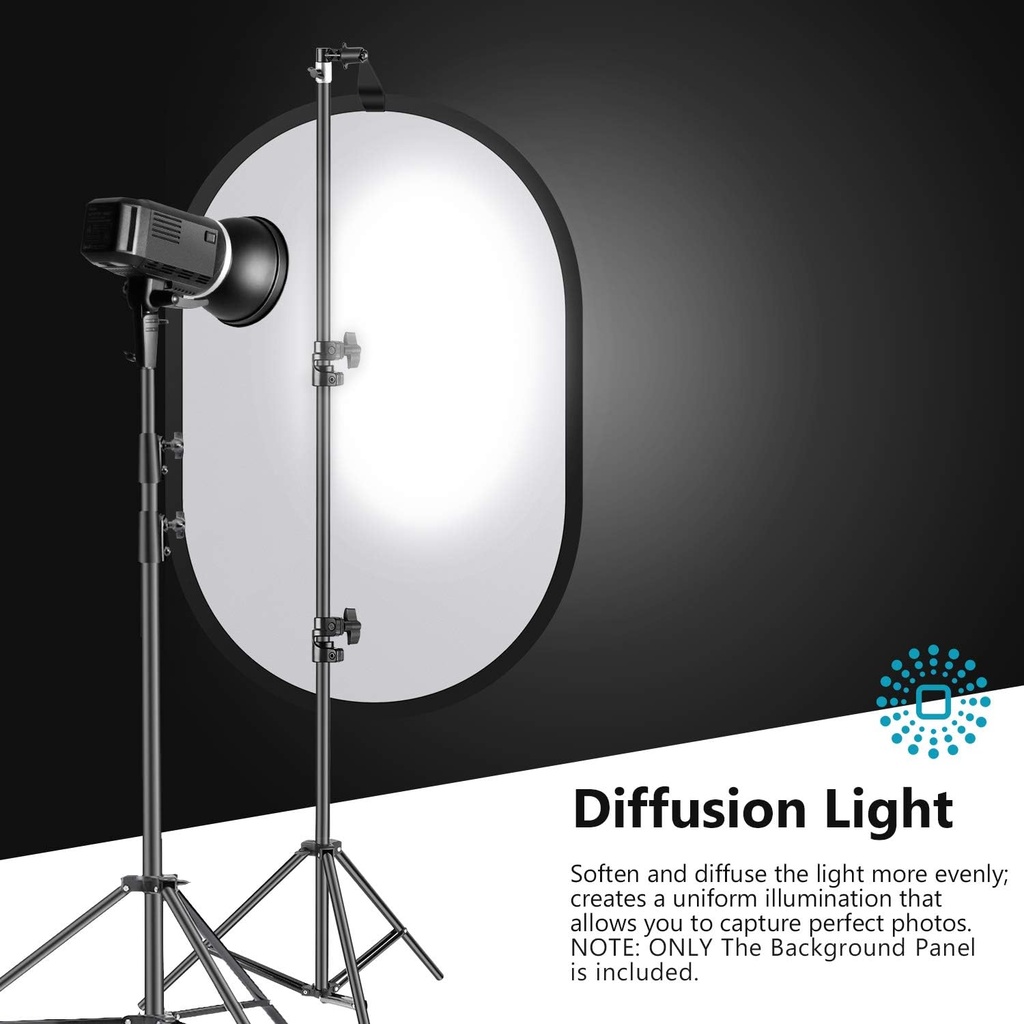 NEEWER Light Diffuser Panel for Photography, 23.6"x35"/60x90cm Soft White Diffuser Fabric with Carry Bag, Collapsible Pop Out Light Modifier for Studio and Outdoor Portrait, Product, Video Shooting