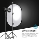 NEEWER Light Diffuser Panel for Photography, 23.6"x35"/60x90cm Soft White Diffuser Fabric with Carry Bag, Collapsible Pop Out Light Modifier for Studio and Outdoor Portrait, Product, Video Shooting