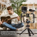 NEEWER Universal Phone Video Rig Kit Compatible with iPhone 14 Plus 14 13 12 Pro Android, Aluminum Handheld Phone Cage with Silicone Handles, Video Stabilizer Rig for Vlog Videography Live Streaming