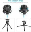 NEEWER Mini Tripod for Camera, Compact Desktop Tripod with 360° Low Profile Ball Head, 1/4" Arca Type QR Plate for DSLR Action Camera Phone Holder for Stream Travel Vlogging, Max Load 17.6lb/8kg