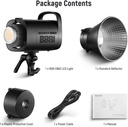 NEEWER CB60 RGB 70W LED Video Light with App Control, Bowens Mount COB Full Color Continuous Output Lighting 18000Lux/1m CCT 2700K-6500K CRI97+ 17 Scenes for Photography/Studio Video Recording