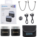 BOYA BY-M1V1 Wireless Microphone System for Cameras and Smartphones (2.4 GHz)