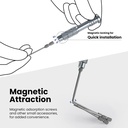 NEEWER 11-Piece Precision Screwdriver Set, 2 Magnetic Handles with 9 Screwdriver Blades(Slotted&Phillips) for Repair/Assembly of Electronics/Cameras/Glasses/Smartphones/Watches, Storage Case Included