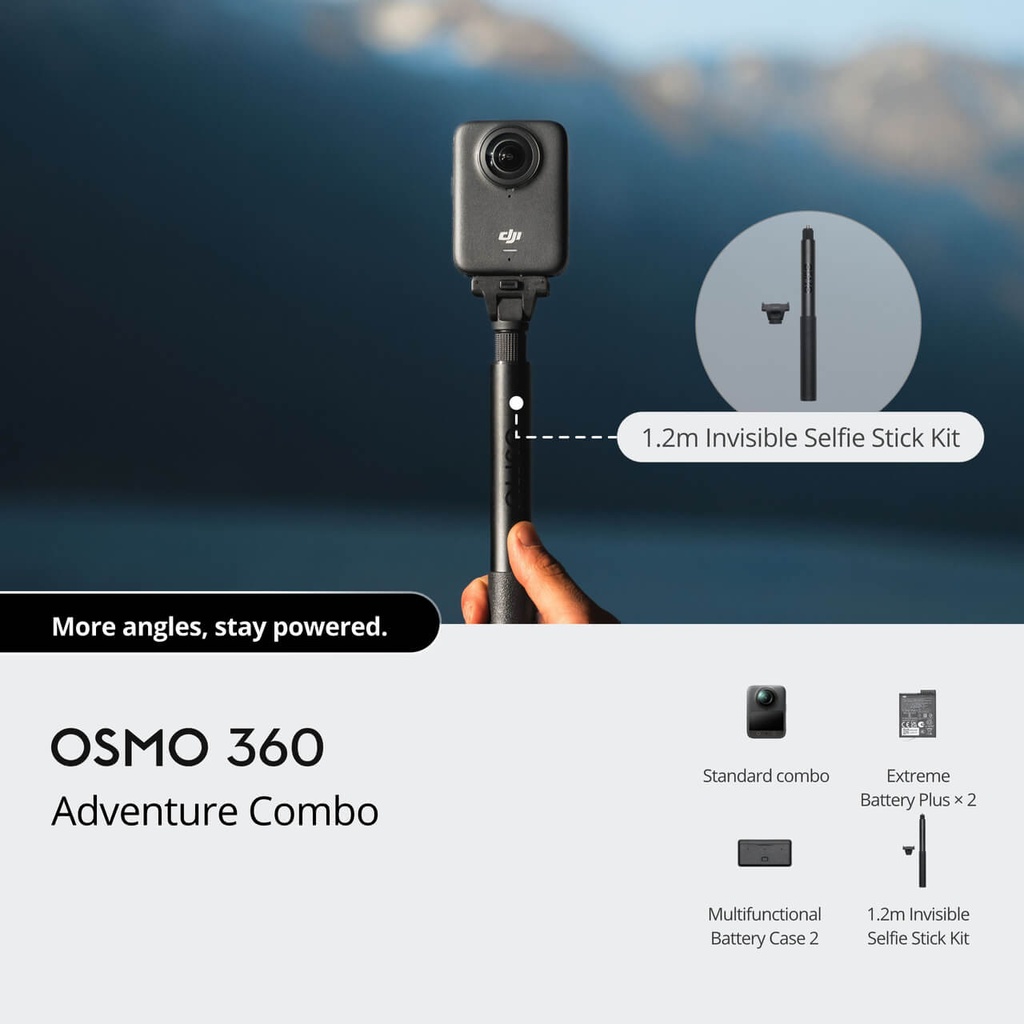 DJI Osmo 360 Adventure Combo - Kit Contents
