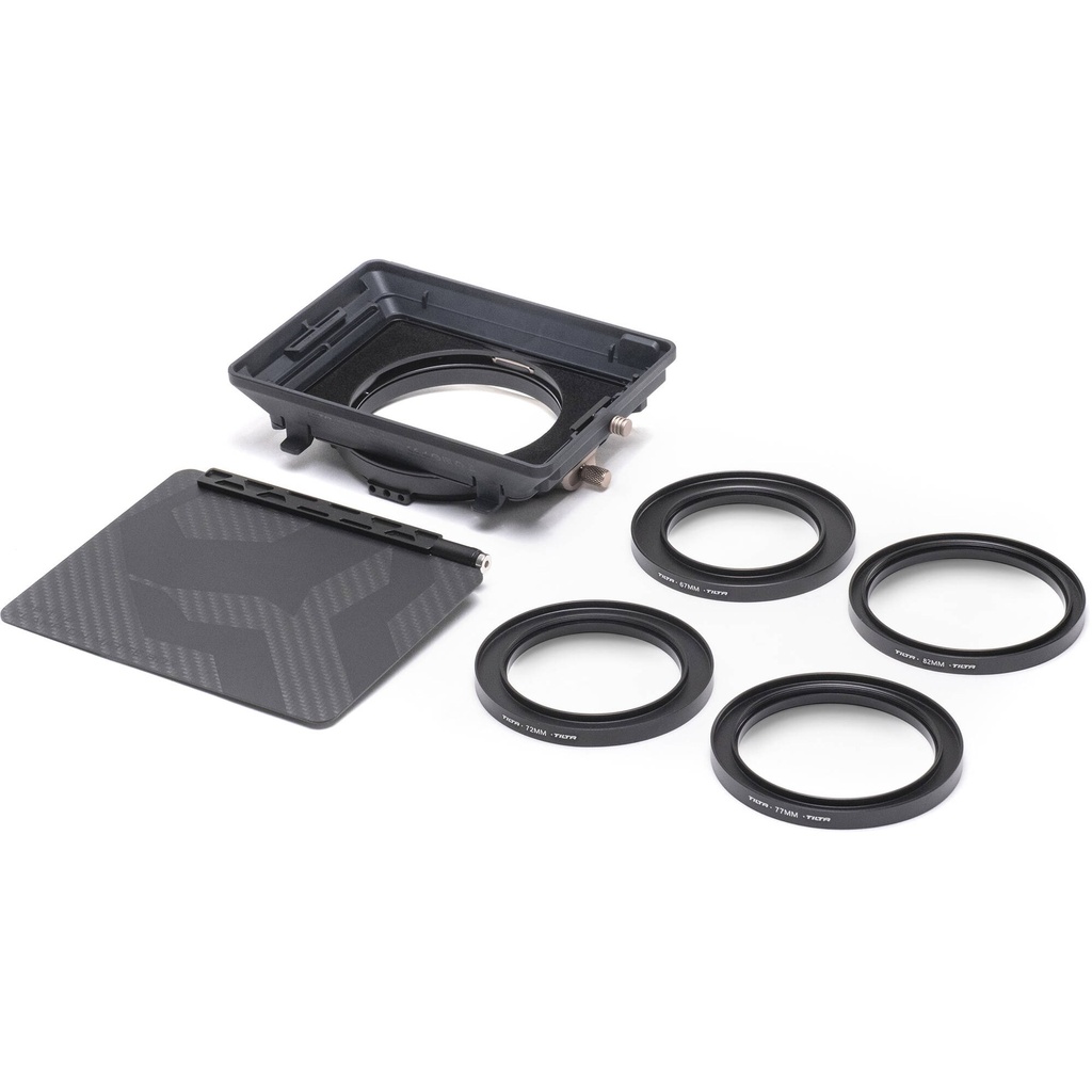 Matte box components and adapter rings
