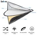 Selens 5 in 1 Triangle 80cm Light Reflector Photography Collapsible Portable with Handle for Photo Studio Portrait Shooting
