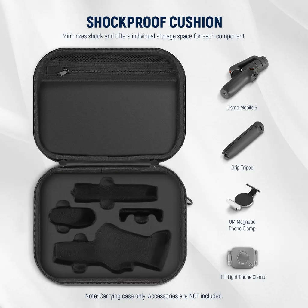 NEEWER PORTABLE STORAGE WATER RESISTANT CASE FOR DJI OM 6 GIMBAL STABILIZER 10101930 (5).webp