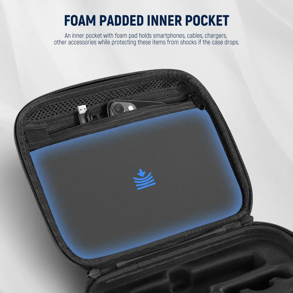 NEEWER PORTABLE STORAGE WATER RESISTANT CASE FOR DJI OM 6 GIMBAL STABILIZER 10101930 (4).webp