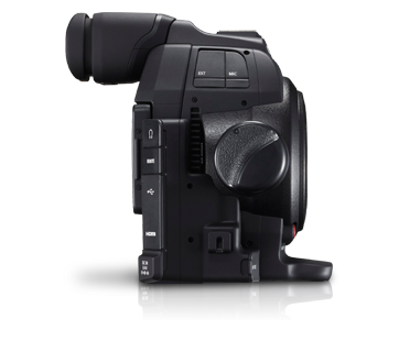 Canon EOS C100 Mark II — body side view
