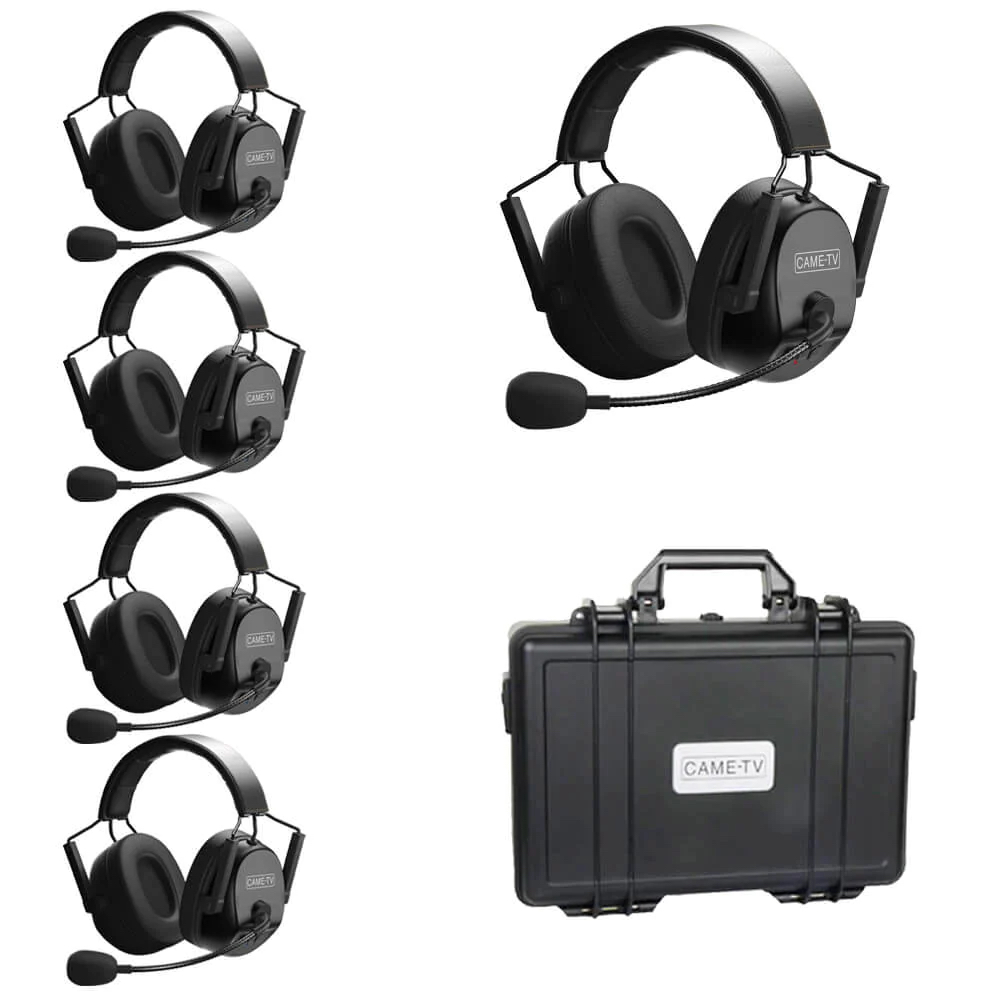 CAME-TV KUMINIK8 Duplex Digital Wireless Headset Distance up to 1500ft (450 Meters) with Hardcase - Dual Ear