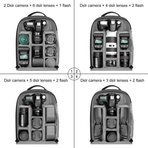 PULUZ Solar Camera Backpack Laptop Bag (PU5018B)