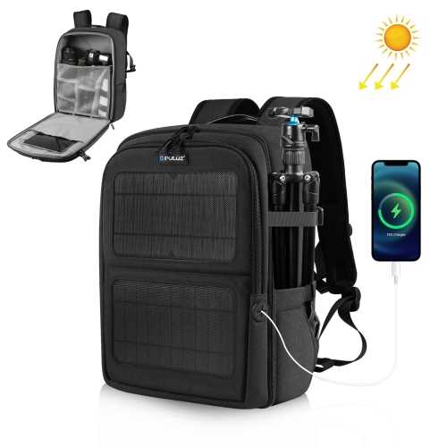 PULUZ Solar Camera Backpack Laptop Bag (PU5018B)