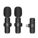 PULUZ PU3151B WIRELESS LAVALIER NOISE CANCELING MICROPHONES AND RECEIVER (2X MIC + 1X RECEIVER) FOR ALL ANDROID DEVICES