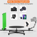 VRIG 360 Degrees Camera Rotating Platform Product Display large Photography Table