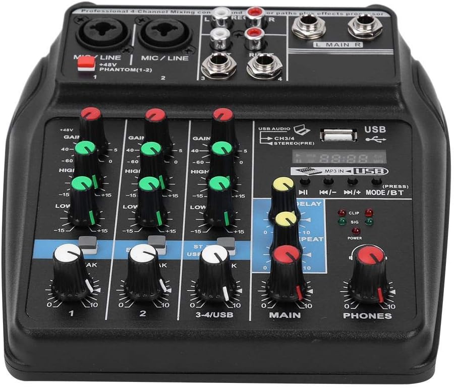 Professional Stage Mixer 4-Channel