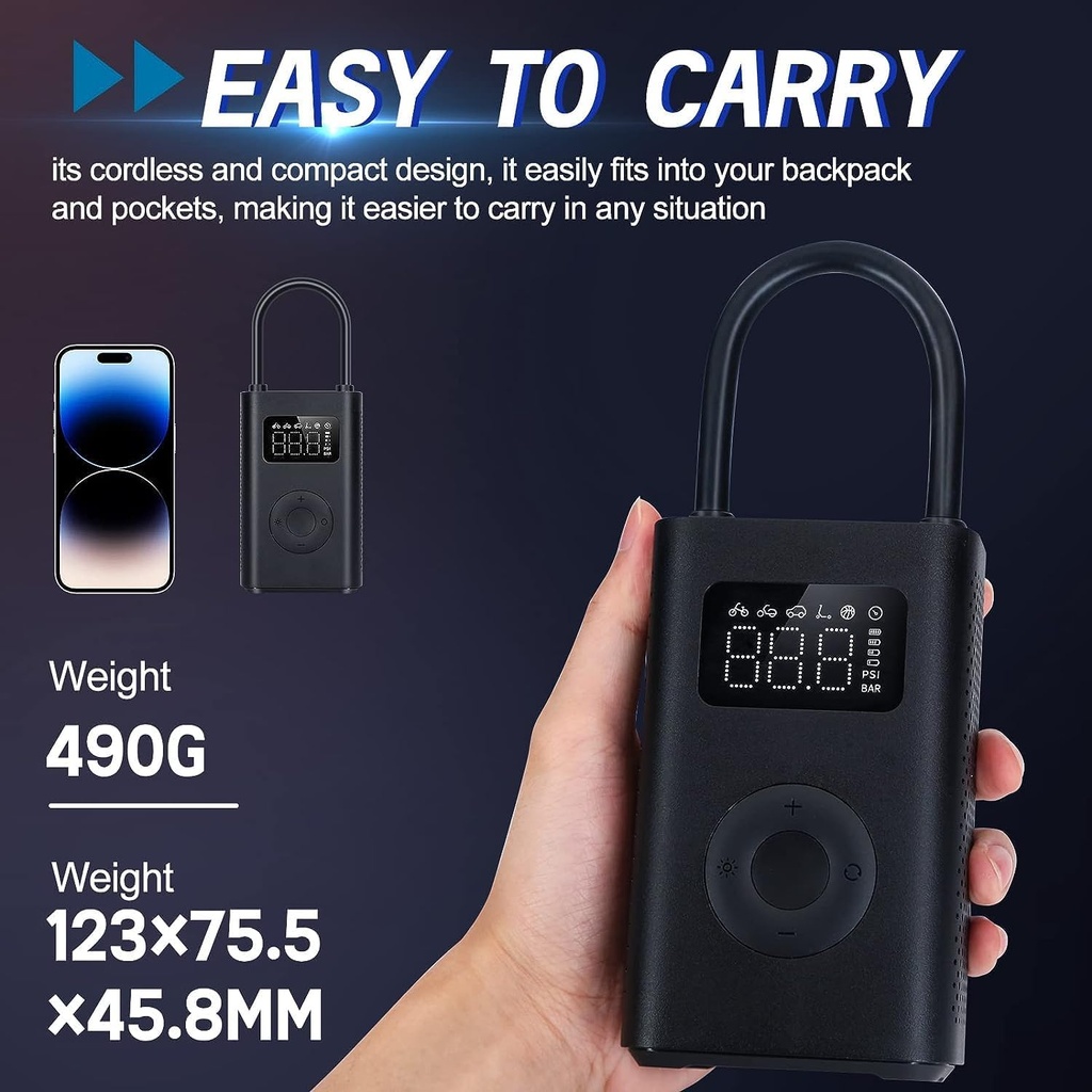 Xiaomi Mijia Portable Electric Air Compressor 2 Mini Air Pump